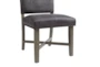 Modi Grey Faux Leather Dining Side Chair Set Of 2  - Detail