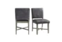 Modi Grey Faux Leather Dining Side Chair Set Of 2  - Signature