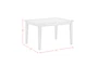 Ashleigh Brown 21" Dining With Slat Back Chair Set For 4 - Detail