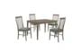 Ashleigh Brown 21" Dining With Slat Back Chair Set For 4 - Signature