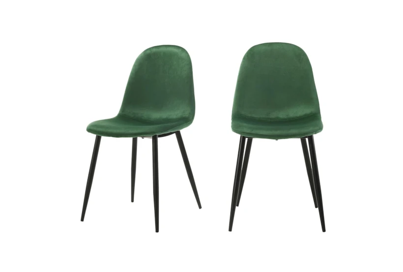 Liza Emerald Velvet Dining Side Chair Set Of 2 - 360