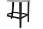 Gian Light Grey Faux Leather Counter Stool With Back Set Of 2 - Detail