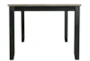 Mona Grey 42" Dining With Ladder Back Chair Set For 4 - Detail