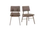 Ronan Brown Upholstered Dining Side Chair Set Of 2  - Signature