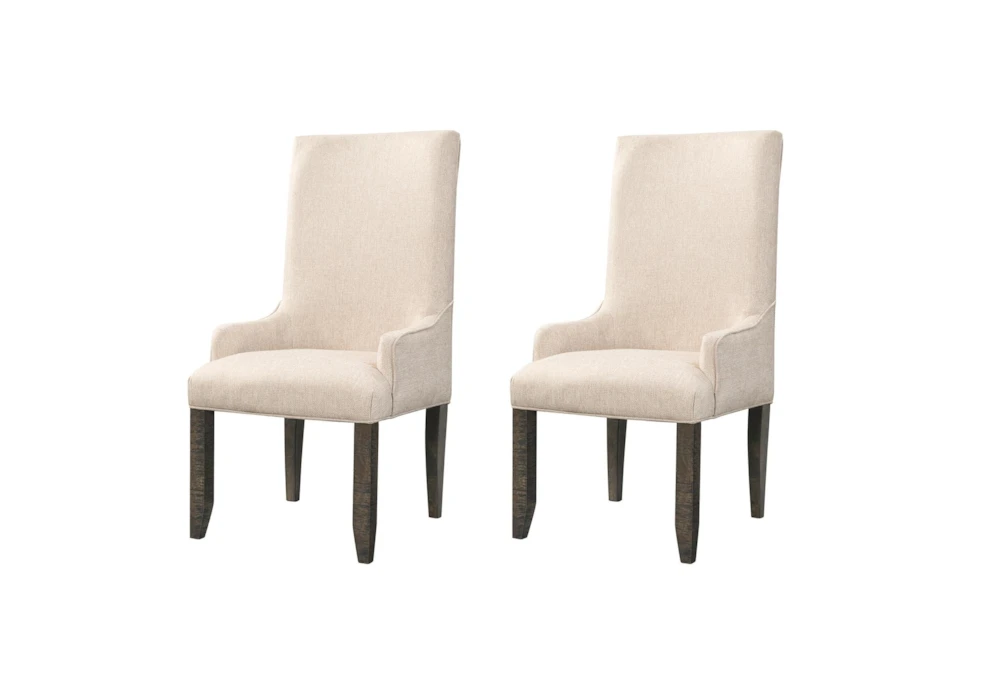 Mumford Upholstered Parsons High Back Arm Chair Set Of 2