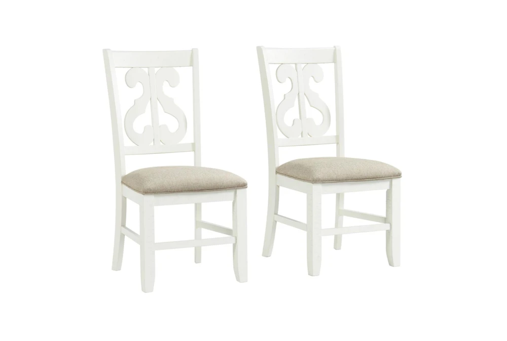 Mumford White Swirl Back Dining Side Chair Set Of 2