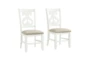 Mumford White Swirl Back Dining Side Chair Set Of 2 - Signature