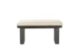 Dustin Grey 40" Upholstered Dining Backless Bench - Detail