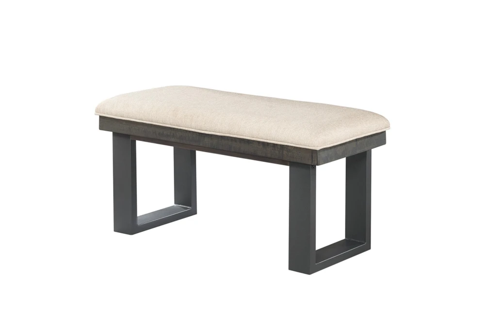 Dustin Grey 40" Upholstered Dining Backless Bench