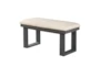 Dustin Grey 40" Upholstered Dining Backless Bench - Signature