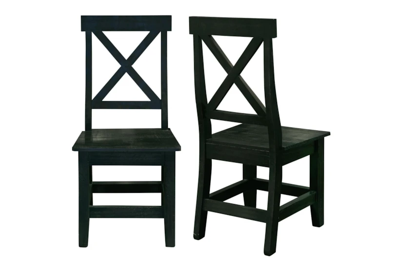 Braxton Black X-Back Dining Side Chair Set Of 2  - 360