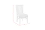 Rosters White Wing Slat Back Dining Side Chair Set Of 2 - Detail