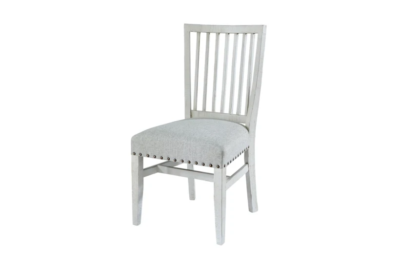 Rosters White Wing Slat Back Dining Side Chair Set Of 2 - 360