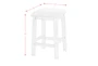 Rico Brown Kitchen Bar With Backless Stool + USB Set For 3 - Detail
