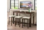 Drax Chestnut Kitchen Bar With Backless Stool + USB Set For 3 - Room