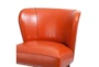 Hilton Orange Armless Accent Chair - Detail