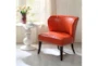Hilton Orange Armless Accent Chair - Room