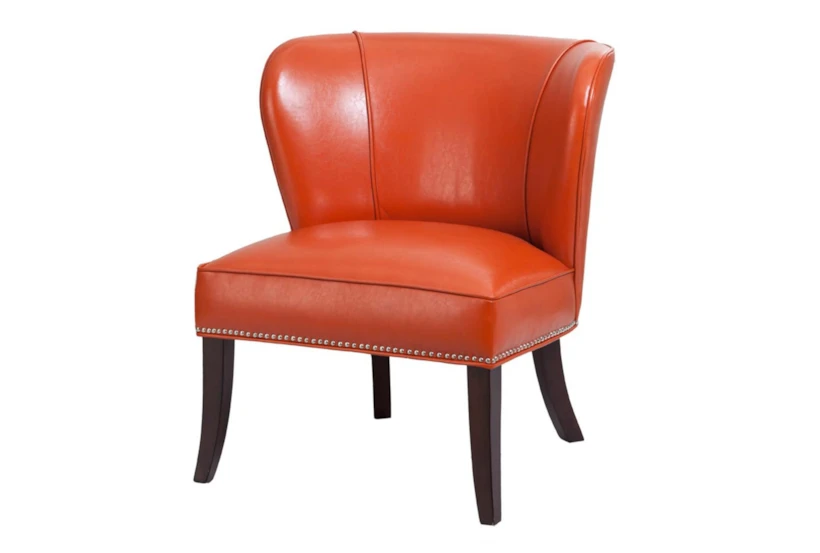 Hilton Orange Armless Accent Chair - 360