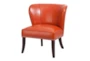Hilton Orange Armless Accent Chair - Signature
