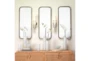 22X45 Silver Leaf Rounded Rectangle Wall Mirror - Room