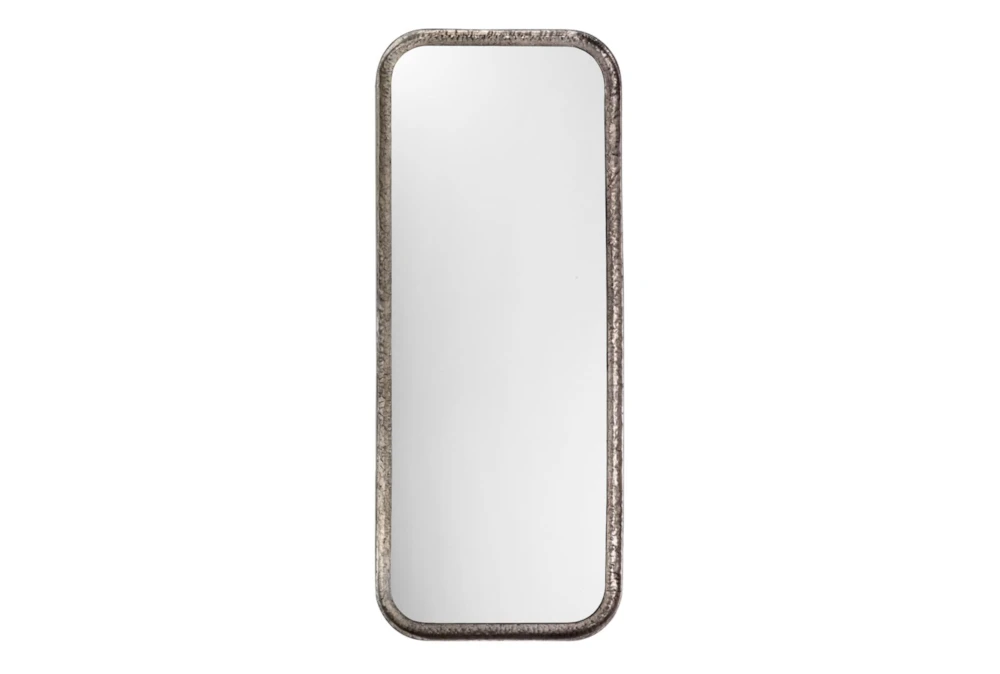 22X45 Silver Leaf Rounded Rectangle Wall Mirror