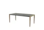 79" Modern Dark Gray Wood Outdoor Dining Table - Material