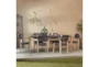 79" Modern Dark Gray Wood Outdoor Dining Table - Room
