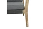 52" Modern Dark Gray Wood + Rope 2 Seat Outdoor Sofa - Detail