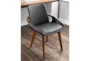 Cosmic Chair In Walnut And Black Faux Leather - Room