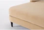 Basset 62" Brown Velvet Chaise - Detail