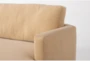 Basset 62" Brown Velvet Chaise - Detail
