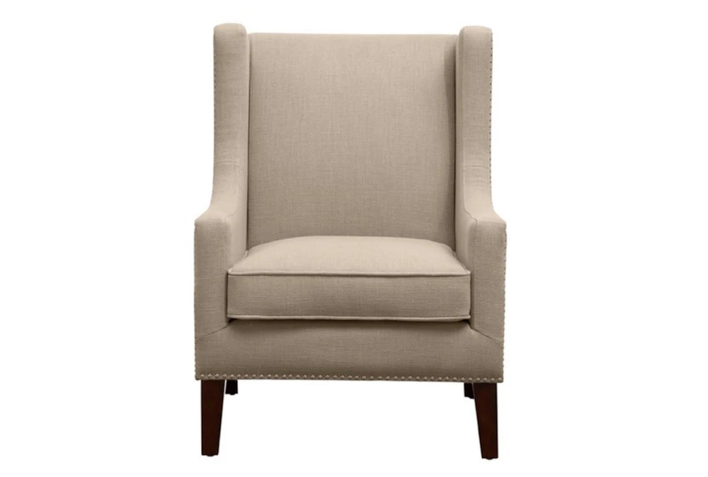 Barton Linen Wingback Arm Chair