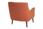 Oxford Burnt Orange Mid Century Accent Arm Chair - Detail