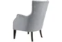 Hannah Ivory Button Tufted Wingback Arm Chair - Side