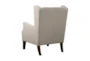 Maxwel Linen Tufted Wingback Arm Chair - Back