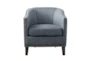 Fremont Slate Blue Barrel Arm Chair - Detail