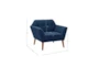 Newport Blue Lounge Arm Chair - Detail