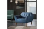 Newport Blue Lounge Arm Chair - Room