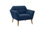 Newport Blue Lounge Arm Chair - Signature