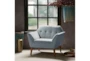 Newport Light Blue Lounge Arm Chair - Room