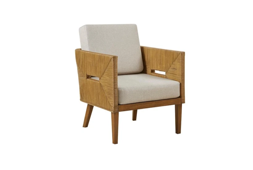 Blake Natural Rattan Arm Chair - 360
