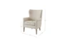 Colette Natural Accent Wingback Arm Chair - Detail