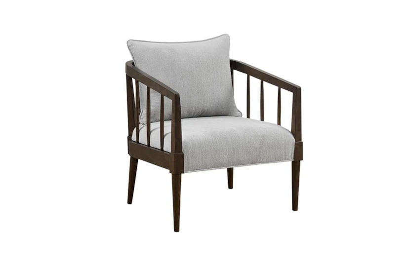 Josefine Light Grey Spindle Accent Arm Chair - 360