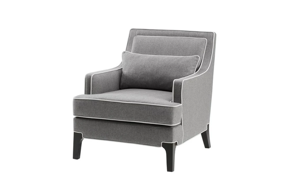 Colette Grey Accent Wingback Arm Chair