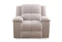 Buster Opal Taupe Manual Recliner - Front
