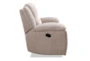 Buster Opal Taupe Manual Recliner - Side