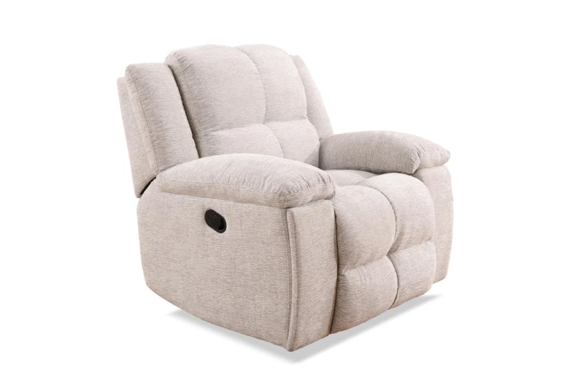 Buster Opal Taupe Manual Recliner - 360