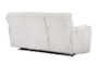 Rayna Ivory Plush Channelled 88" Power Reclining Sofa - Back