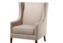 Barton Taupe Wingback Arm Chair - Detail