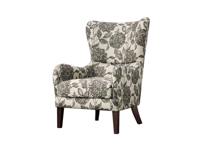 Arianna Floral Wingback Arm Chair - 360